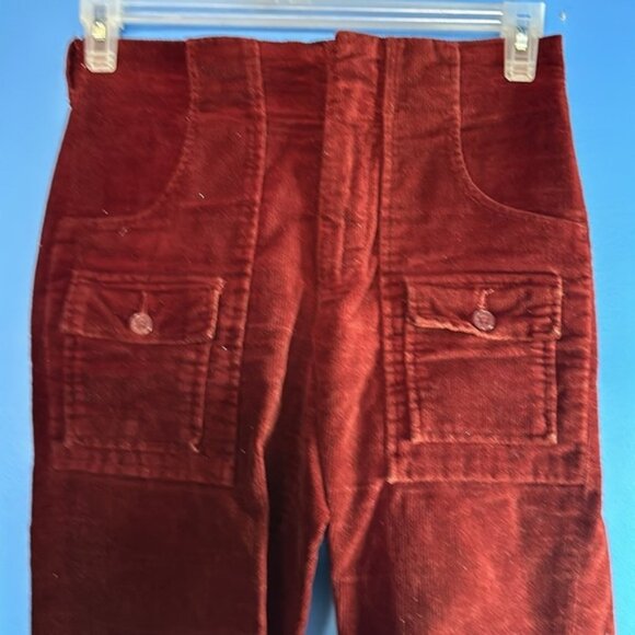 Levi's Vintage Rust Color Corduroy Jeans 1960's - Picture 2 of 6